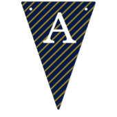 50e verjaardag Moderne Gold & Blue | 50 Vlaggetjes (Tweede vlag)