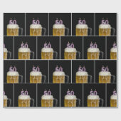 50e verjaardag Mok bier met kaarsen Cadeaupapier (Vlak)