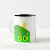 50e verjaardag Mok cadeaus (Voorkant links)