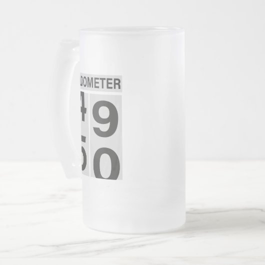 50e verjaardag Mok Oldometer Beer (Voorkant links)