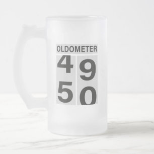50e verjaardag Mok Oldometer Beer