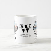 50e verjaardag Monogram foto Koffiemok (Center)