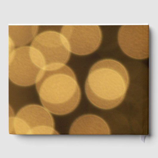 50e verjaardag Motorfiets Goud en Zwart thema Gastenboek (Achterkant)