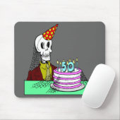 50e verjaardag Mousepad Muismat (Met muis)