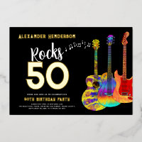 50e verjaardag Muziek Rocks 50 Gold