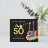 50e verjaardag Muziekgitaren Rocks 50 (Staand voorkant)