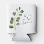 50e verjaardag naam gepersonaliseerde elegante blikjeskoeler (Achterkant)