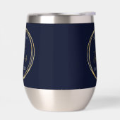 50e verjaardag Navy Gold gepersonaliseerde feestgu (Links)