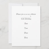 50e verjaardag Neon Vrouw Birthday Kaart (Achterkant)