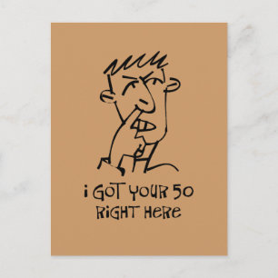 50e verjaardag Neus Picker, ik heb je 50! Briefkaart