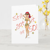 50e verjaardag nog steeds kaart (Gele Bloem)