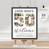 50e verjaardag nummer 50 23 foto's kijk wie 50 is poster