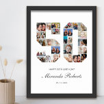 50e verjaardag nummer 50 Aangepaste foto-Collage Poster<br><div class="desc">Vier 50 jaar met dit gepersonaliseerde nummer 50 fotocollage poster. Dit aanpasbare geschenk is ook perfect voor trouwdag. Het is een geweldige manier om waardevolle herinneringen van je bruiloft en getrouwd leven weer te geven. Het poster bevat een collage van foto's die die speciale momenten vastleggen, en het kan worden...</div>