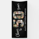 50e verjaardag nummer 50 foto collage juichen spandoek