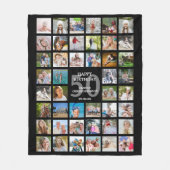50e verjaardag of een willekeurige ouderdom 44Foto Fleece Deken (Voorkant)