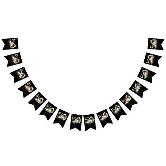 50e verjaardag of partij bij het Jubileum Vlaggetjes (Alle)