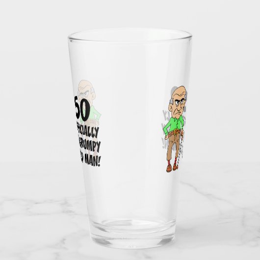 50e verjaardag Officieel nobel oud Man Glas (Rechts)