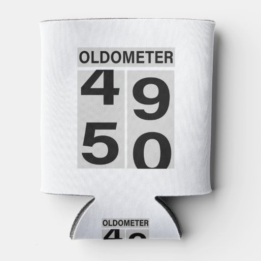 50e verjaardag Oldometer Blikjeskoeler (Voorkant)