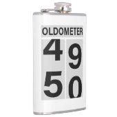 50e verjaardag Oldometer Heupfles (Rechts)