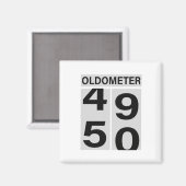 50e verjaardag Oldometer Magneet (Voorkant / Achterkant)