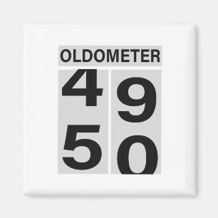 50e verjaardag Oldometer Magneet