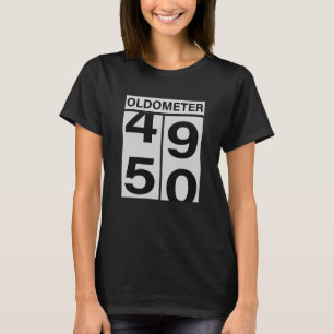 50e verjaardag Oldometer T-shirt