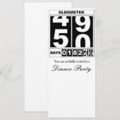 50e verjaardag Oldometer uitnodiging (Voorkant / Achterkant)