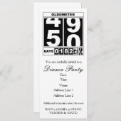 50e verjaardag Oldometer uitnodiging (Voorkant / Achterkant)