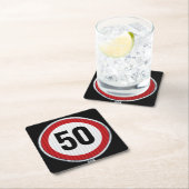 50e verjaardag - OM HET EVEN WELK Onderzetter van  (Insitu)