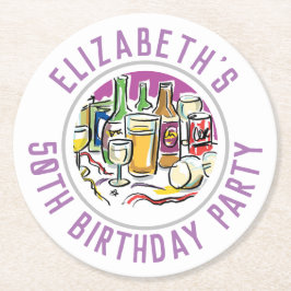 50e verjaardag - Onderzetter rondedocument