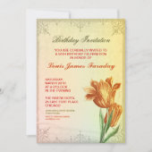 50e verjaardag ontwerp verjaardagsuitnodigingen kaart (Voorkant)