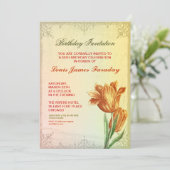 50e verjaardag  ontwerp verjaardagsuitnodigingen kaart (Staand voorkant)