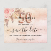 50e verjaardag pampas roos budget behalve datum flyer (Voorkant)