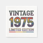 50e verjaardag Papieren servetten (Voorkant)