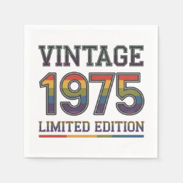 50e verjaardag Papieren servetten