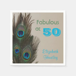 50e verjaardag Papieren servetten