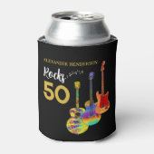 50e verjaardag Partij 50 Rocks - Speciaal geperson Blikjeskoeler (Blikje Voorkant)