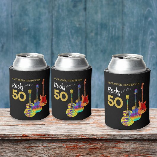 50e verjaardag Partij 50 Rocks - Speciaal geperson Blikjeskoeler
