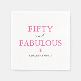 50e verjaardag partij benodigdheden servet