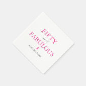 50e verjaardag partij benodigdheden servet (Hoek)