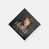 50e verjaardag Party Foto Proost Servet (Hoek)