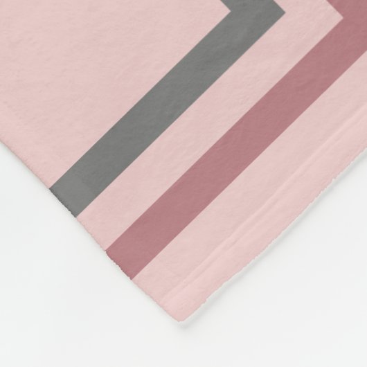 50e verjaardag Party Fotocollage Dusty Blush Roze Fleece Deken (Hoek)