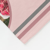 50e verjaardag Party Fotocollage Dusty Blush Roze Fleece Deken (Hoek)