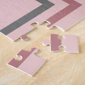 50e verjaardag Party Fotocollage Dusty Blush Roze Legpuzzel (Zijkant)