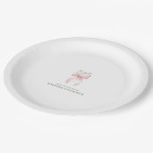 50e Verjaardag Party Paper Borden Bow Wildflower Papieren Bordje (Gekanteld)