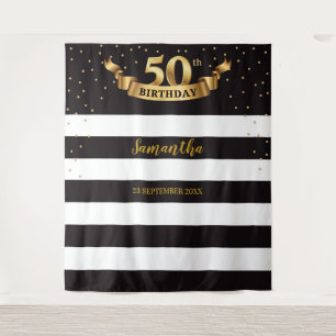 50e verjaardag Party Tapestry Achtergrond Banner G Wandkleed