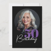 50e verjaardag Party Uitnodiging Agaat 50e verjaar (Achterkant)