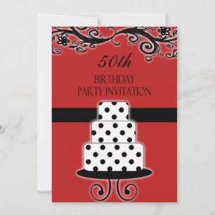 50e verjaardag Persoonlijke uitnodiging