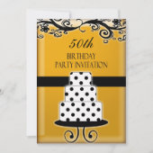 50e verjaardag Persoonlijke uitnodiging (Voorkant)