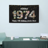 50e verjaardag Photo Collage opgericht 1974 Spandoek (Beurs)